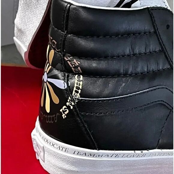 NEW VANS DIVINE ENERGY SK8-HI Black Leather Men's Size7.5 Women's Size 9 - Picture 8 of 8